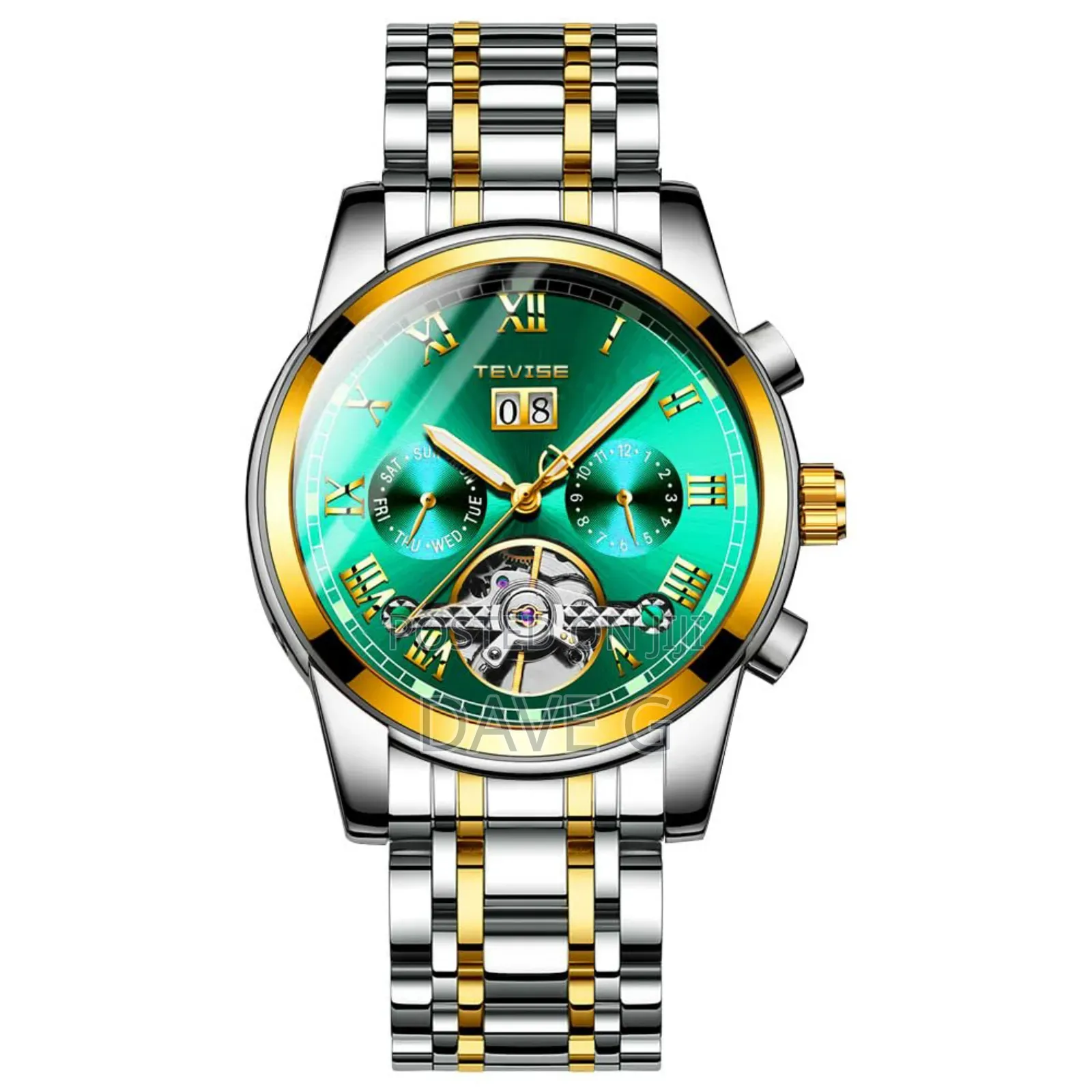 Tevise Luxury Men's Watch,Waterproof Hollow Men's Mechanical Watches
