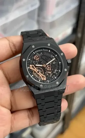 Photo - Authentic Audemars Piguet |Royal Oak Full Black Skeleton Men Watch