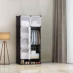 Photo - Plastic And Metal Cubic Cloth Cabinet