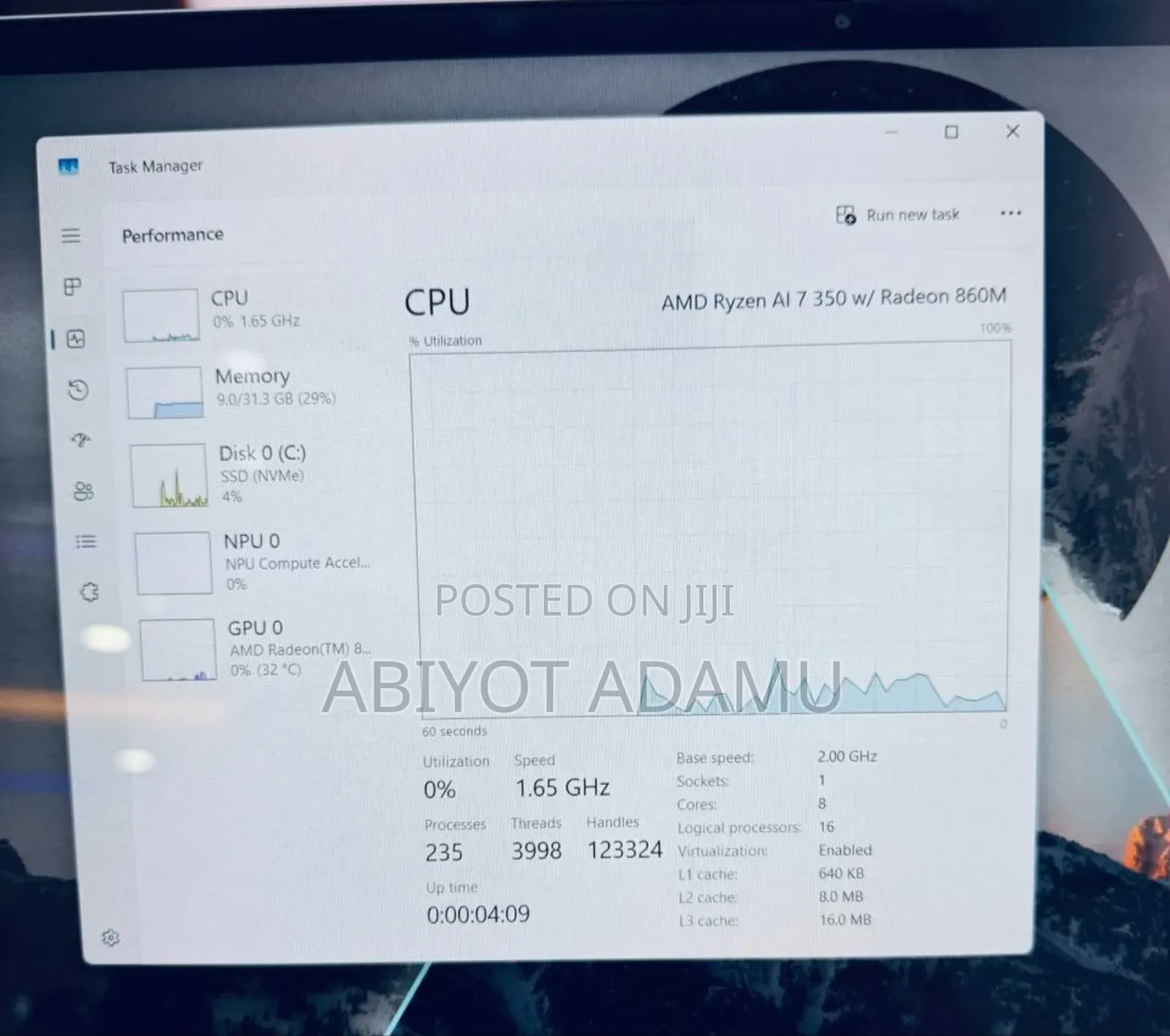 New Laptop HP 16GB AMD Ryzen 7 SSD 16 GB