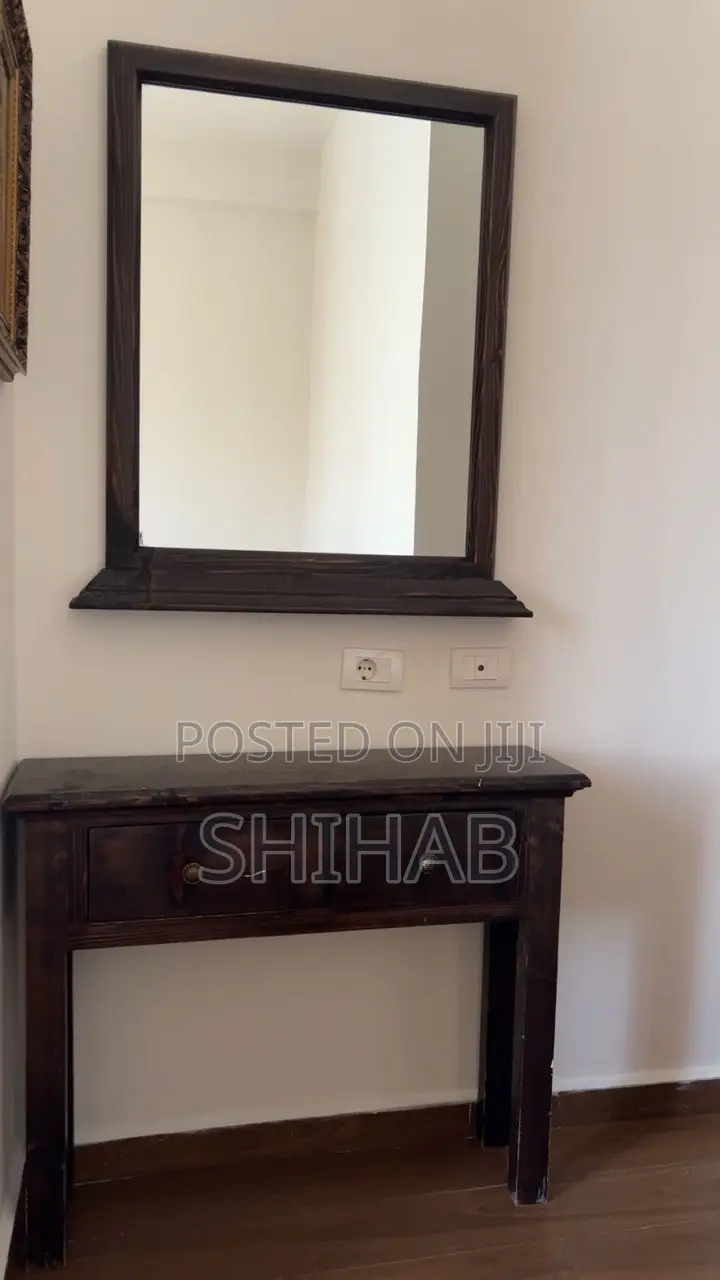 Mirror and Small Dressing Table