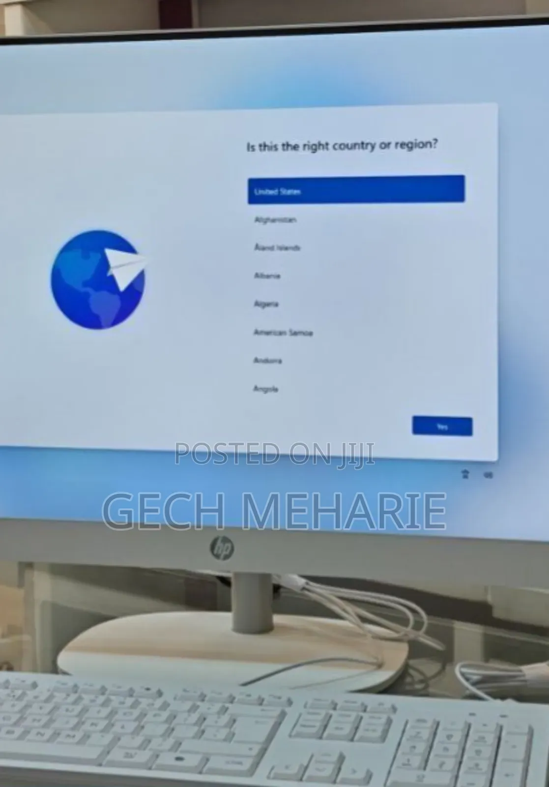 WBrand New Packed With Cartoon
 Hp All-in-One 27-Cr0034ny (White)