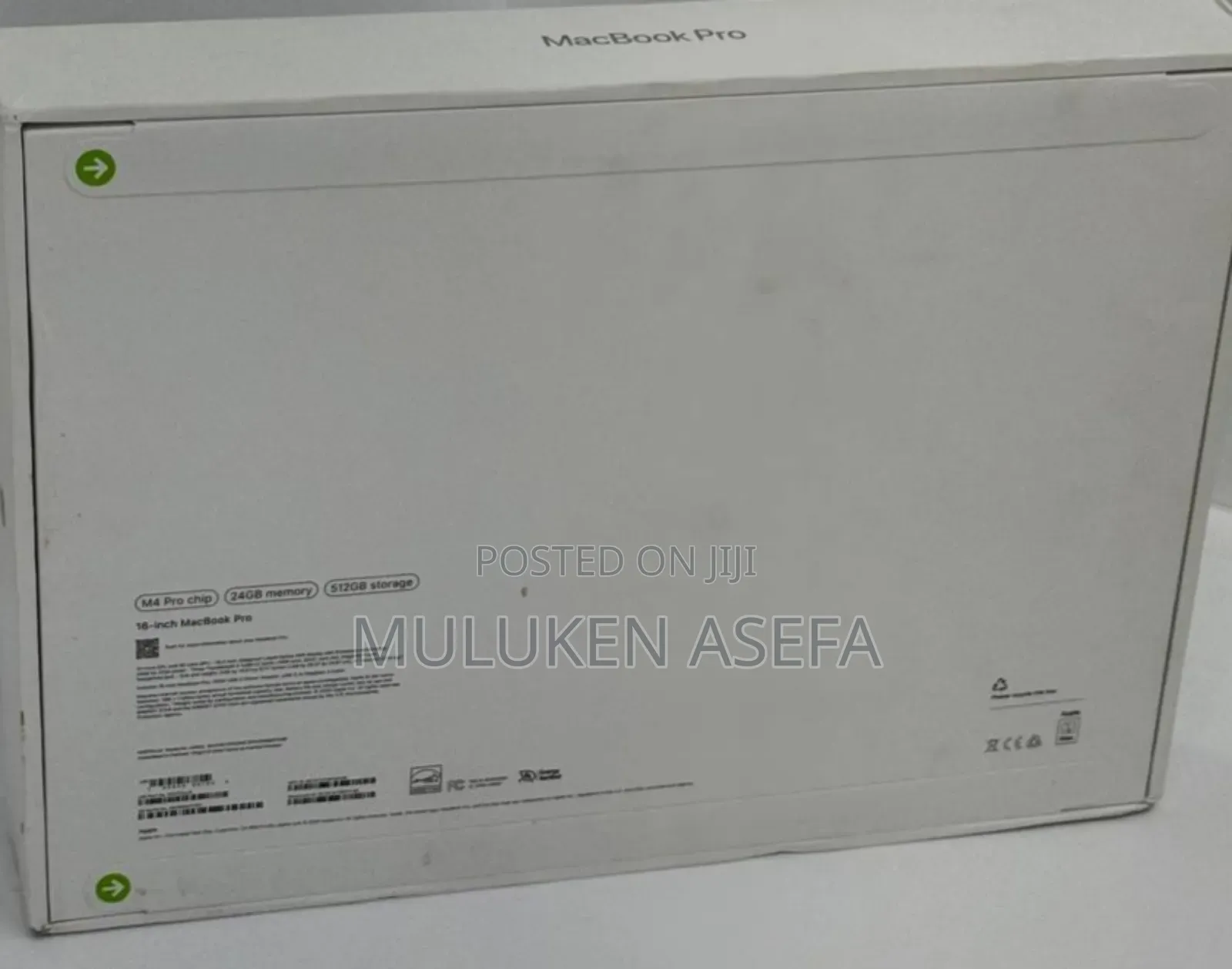 New Apple MacBook Pro 2024 M4 Max 16-Inch 24GB Apple M4 Pro SSD 512GB