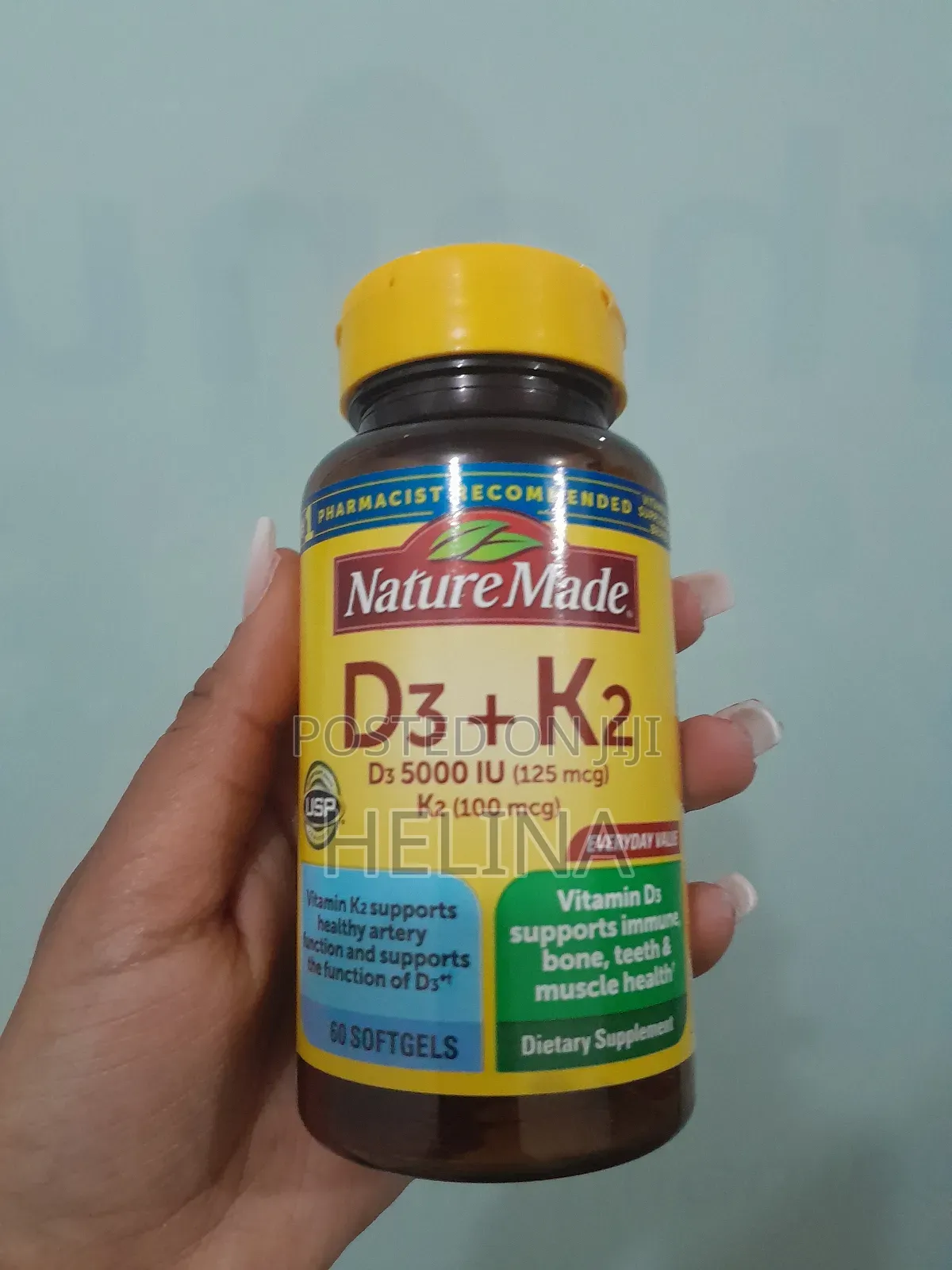 D3 + Supplement Original From Usa 60 Softgels