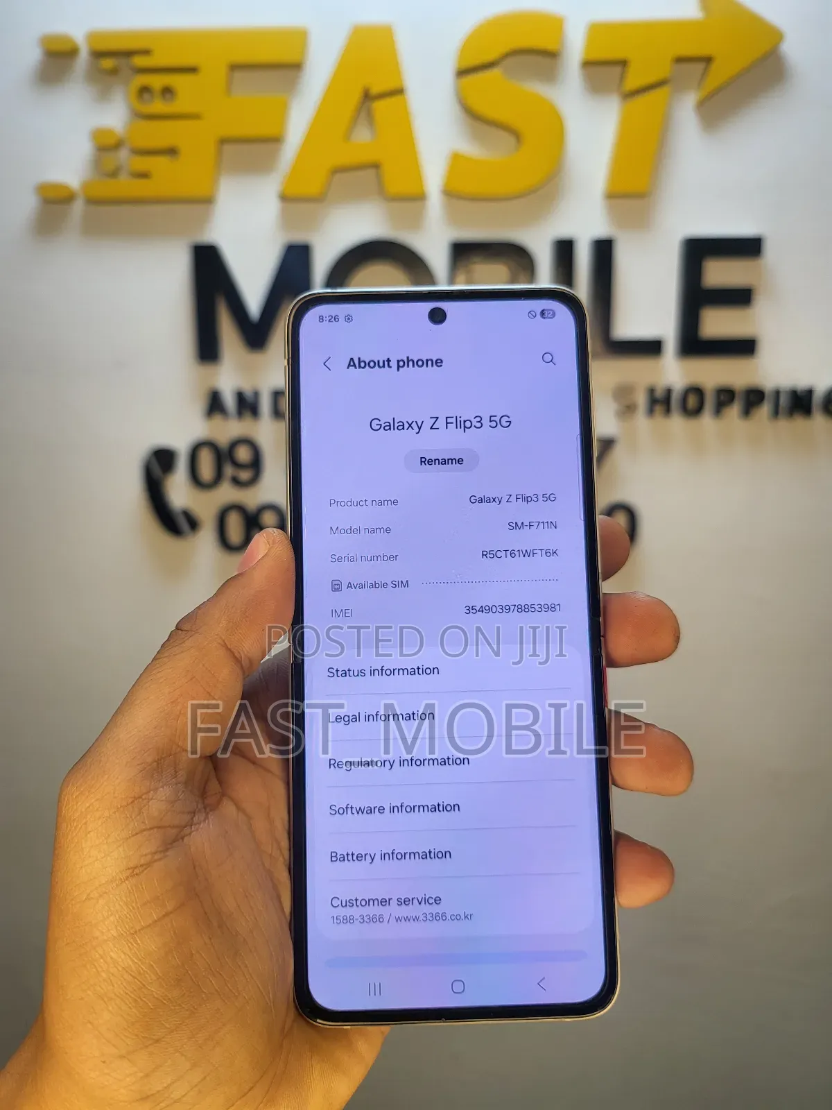 New Samsung Galaxy Z Flip 3 256 GB