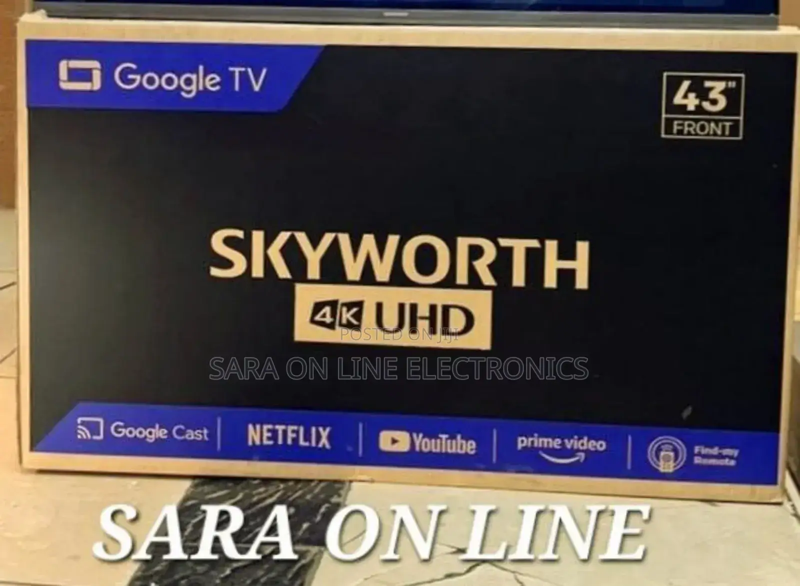♤♤Sky Worth 43" Uhd Google Tv ◇New 2025 ◇ Free Delivery