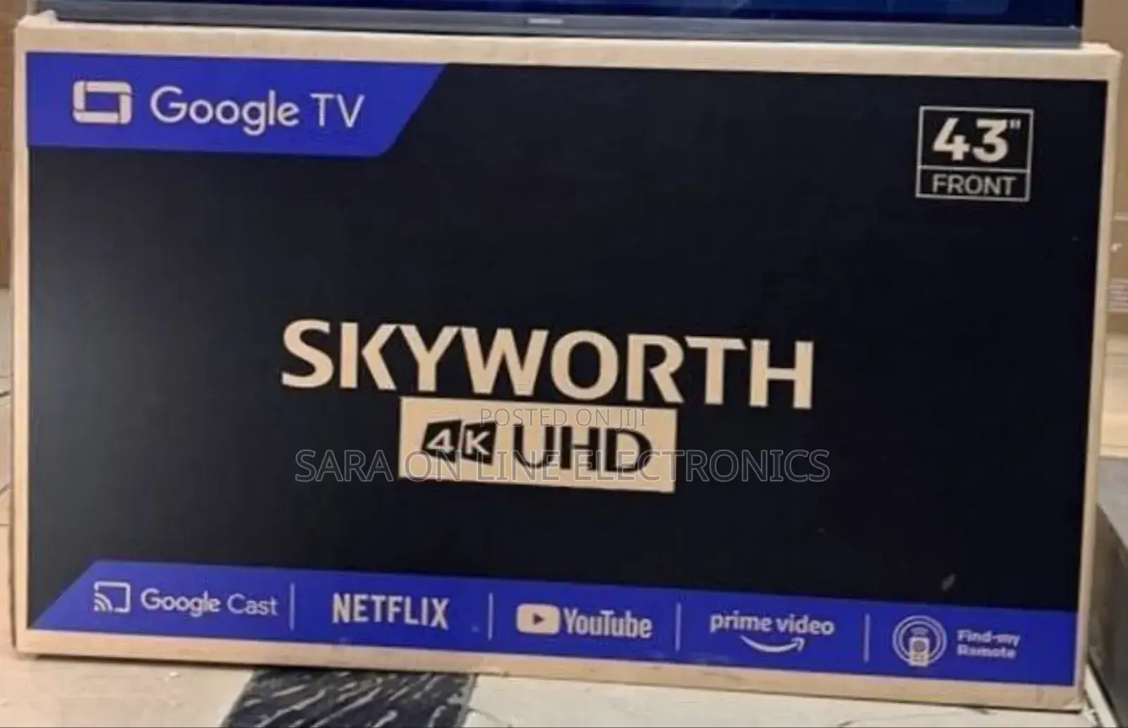 ♤♤Sky Worth 43" Uhd Google Tv ◇New 2025 ◇ Free Delivery