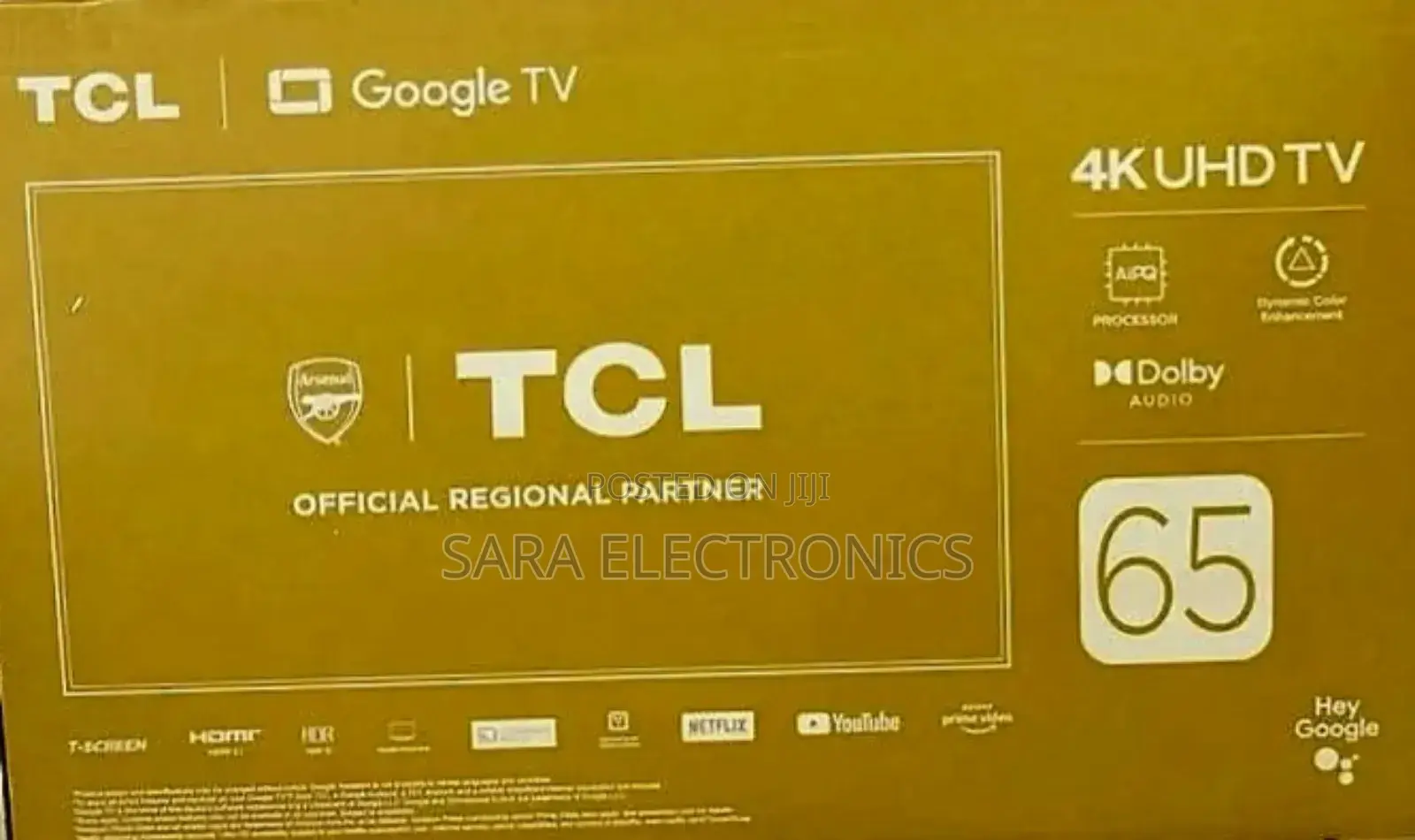 >>Tcl 65" HDR Google Tv ¤New 2025 ¤ Free Delivery