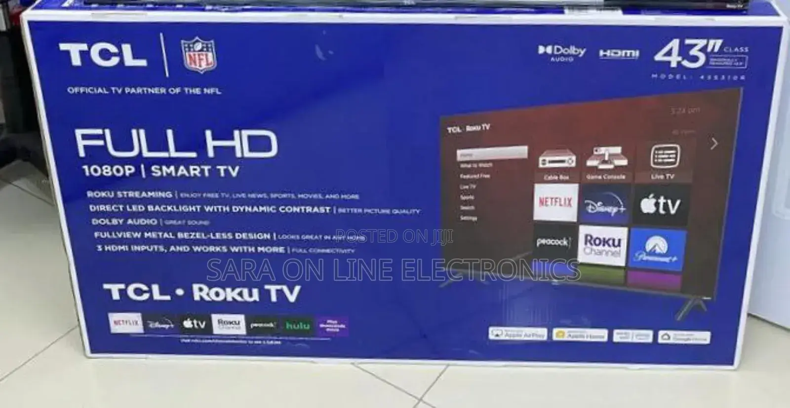 ** TCL 43" Full Hd Smart Tv ■Free Delivery ■10year Warranty