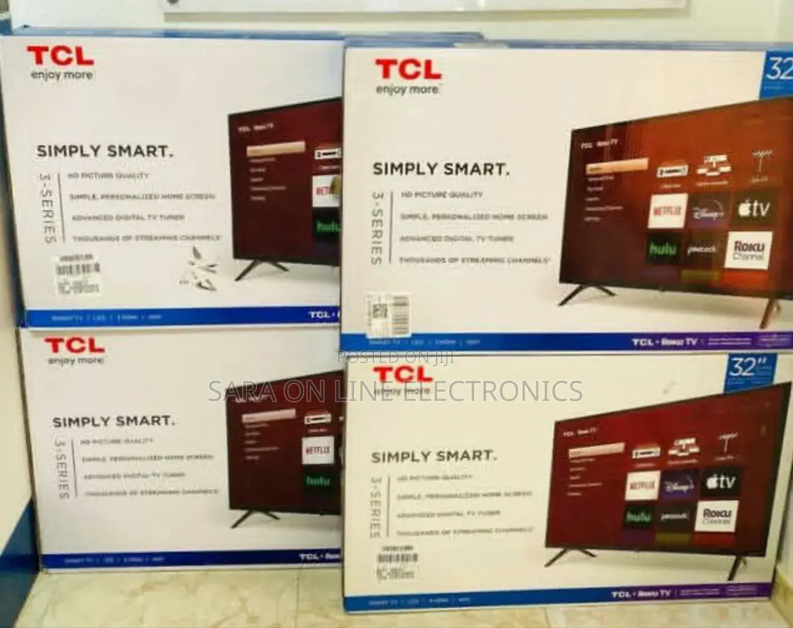 ^^Tcl 32" Smart Tv New 2025 Free Delivery 10year Warranty