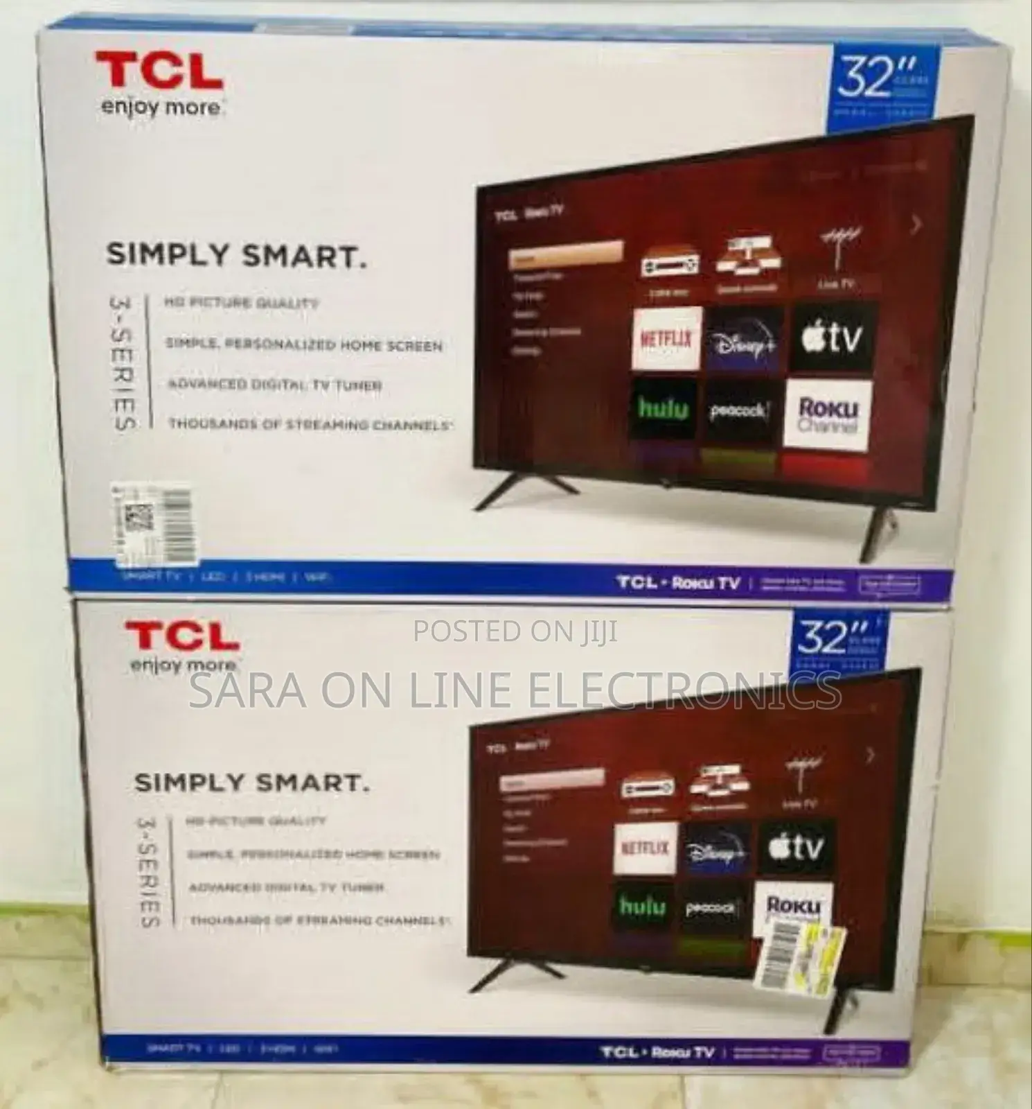 ^^Tcl 32" Smart Tv New 2025 Free Delivery 10year Warranty