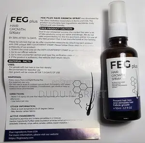 Feg Plus. Hair Growth Spray