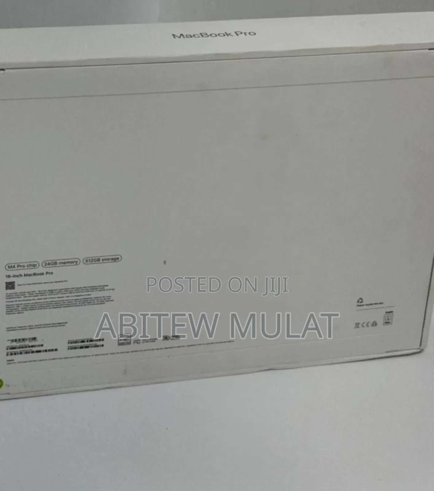 New Apple MacBook Pro 2024 M4 Pro 16-Inch 24GB Apple M4 SSD 512GB