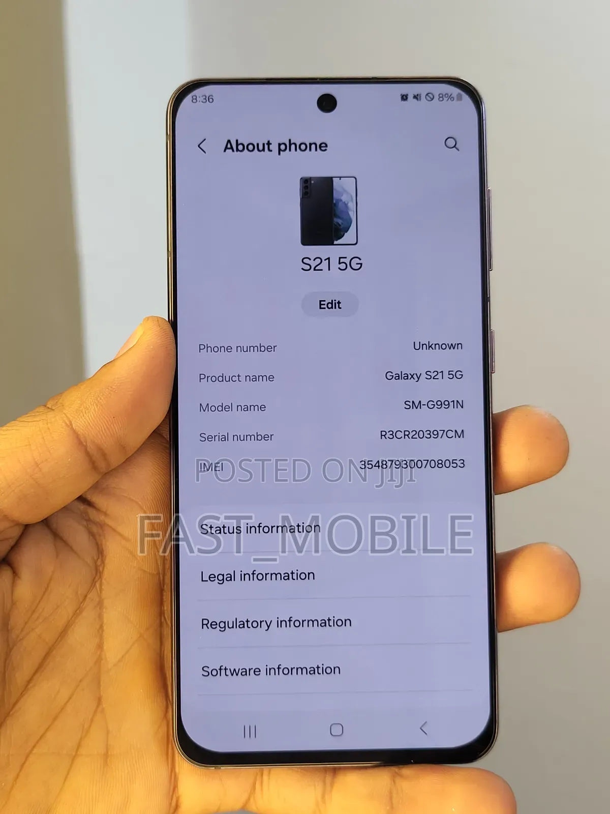 Samsung Galaxy S21 5G 256 GB Black