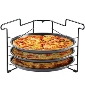 Three Layer Pizza Platte With Rack
