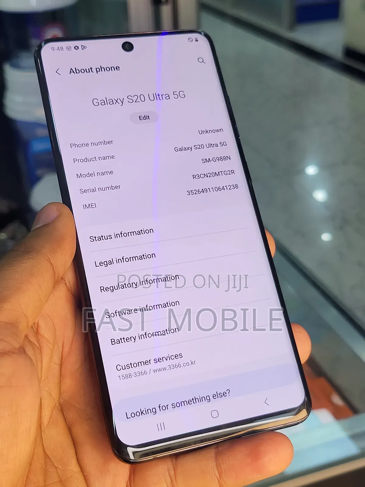 New Samsung Galaxy S20 Ultra 5G 128 GB Black