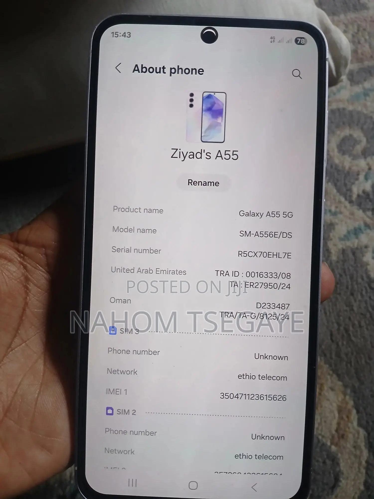 Samsung Galaxy A55 256 GB Pink