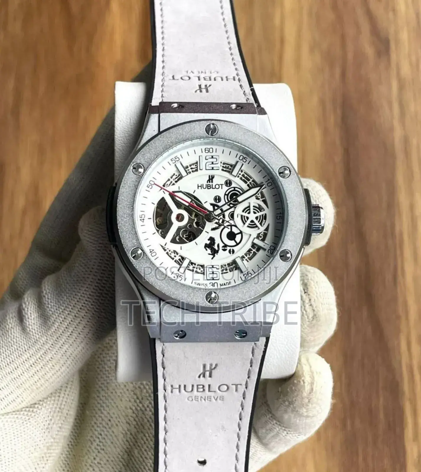 Men's Watches Hublot Geneve Authentic With Multiple Strap Colors