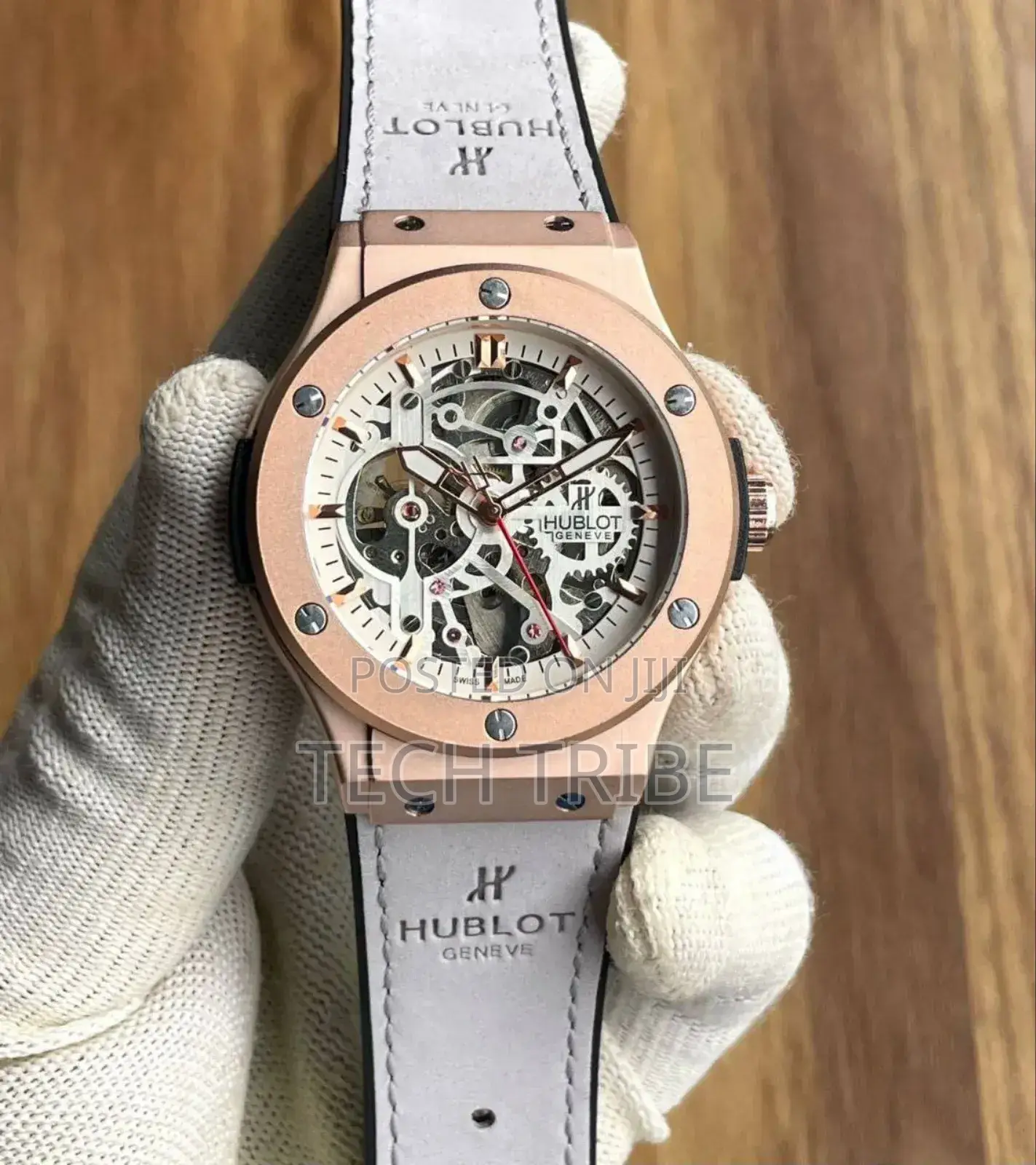 Men's Watches Hublot Geneve Authentic With Multiple Strap Colors