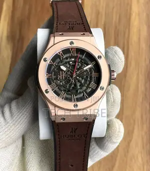 Men's Watches Hublot Geneve Authentic With Multiple Strap Colors