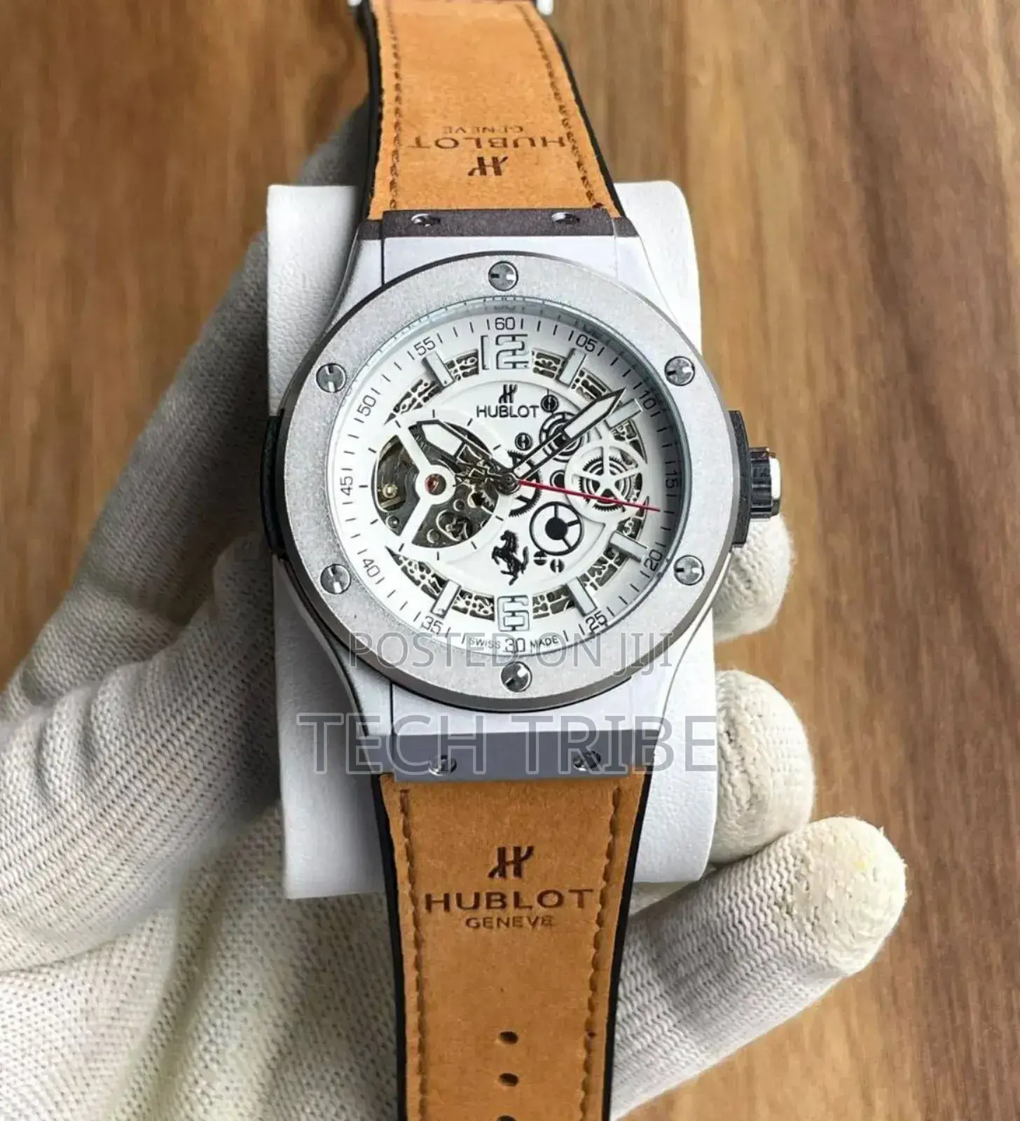 Men's Watches Hublot Geneve Authentic With Multiple Strap Colors