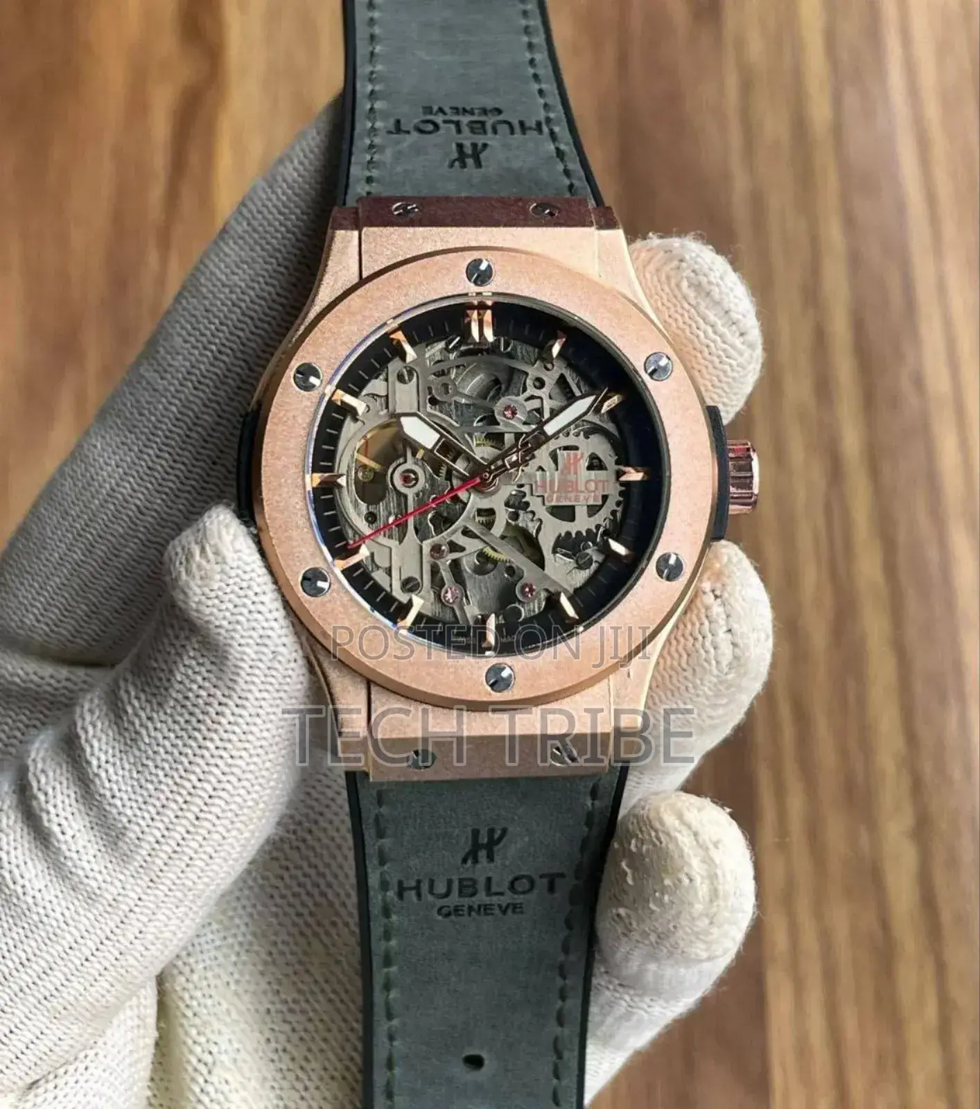 Men's Watches Hublot Geneve Authentic With Multiple Strap Colors
