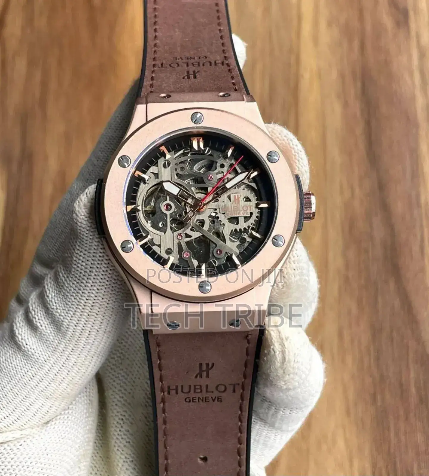 Men's Watches Hublot Geneve Authentic With Multiple Strap Colors