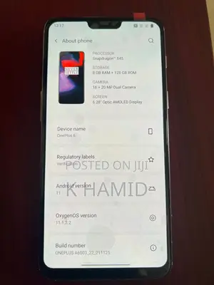 OnePlus 6 128 GB White