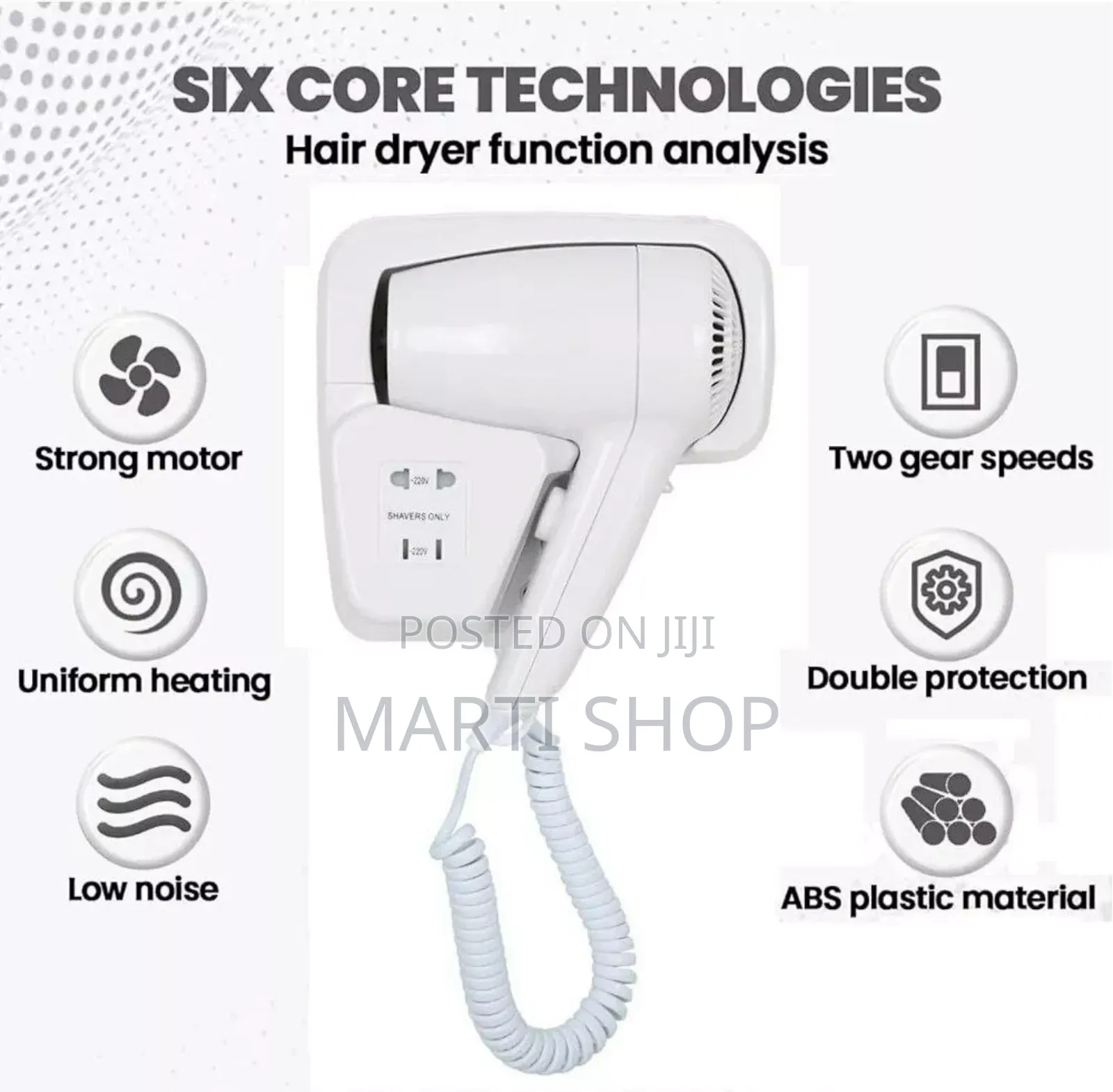 Wall Mounted Hair Dryer