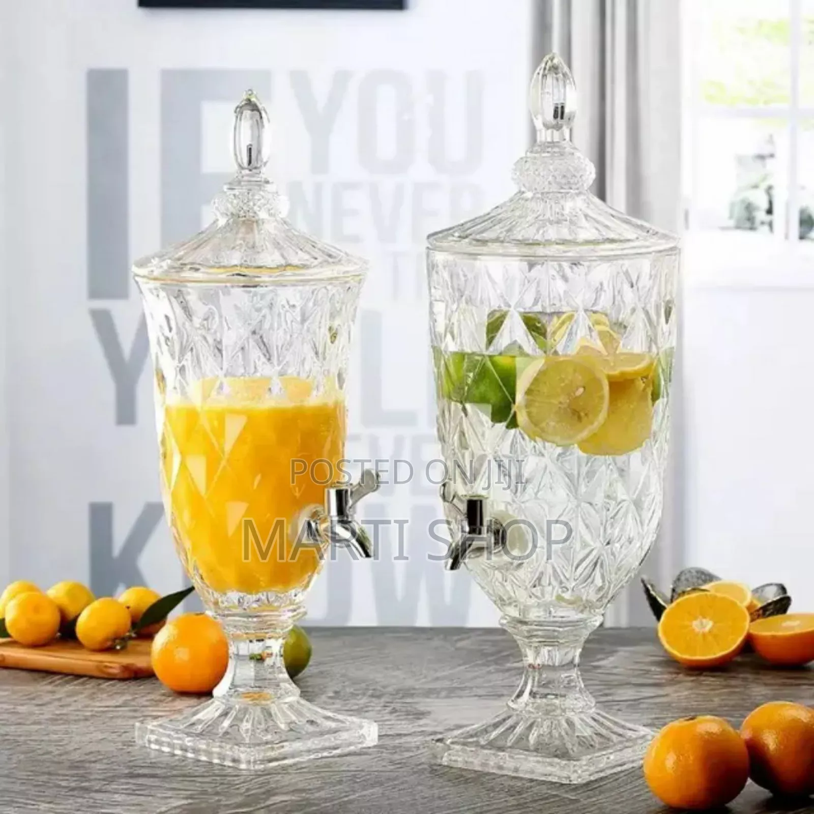 Crystal Glass Beverage Dispenser