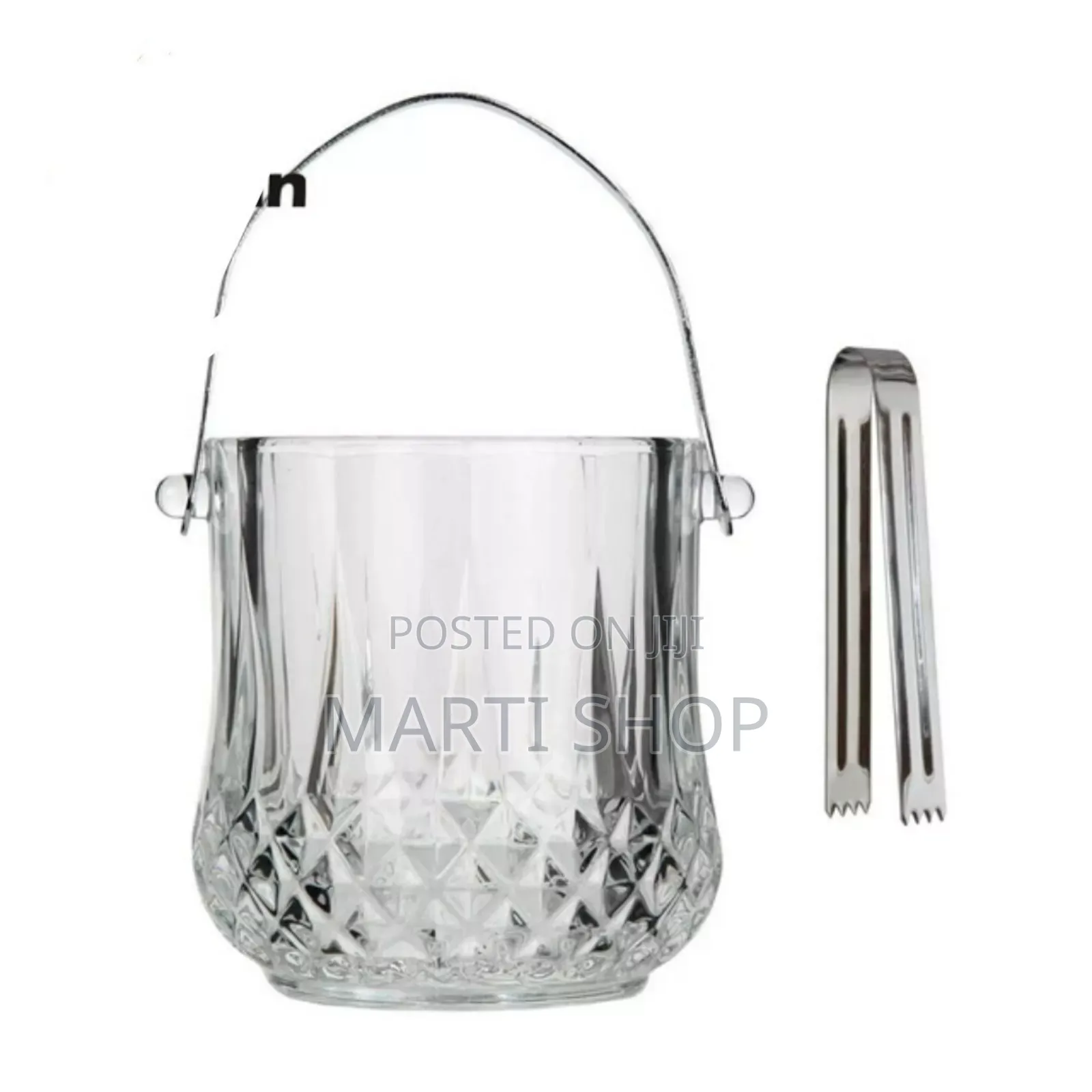 Cryatal Glass Ice Bucket