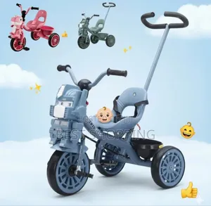 Photo - Kids Bicycle Three Wheels Bike Baby Tricycle Stroller የልጆች ሳይክል