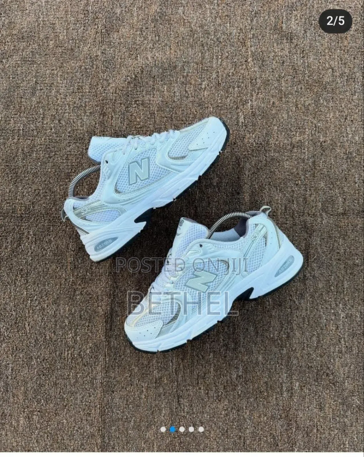 Trend Alert: New Balance 530 White Metallic Sneakers