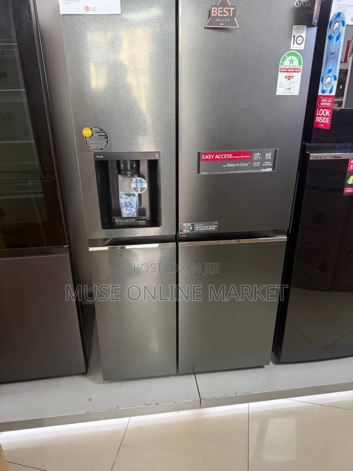 Lg Knock Twice 4 Door-in-Door Refrigerator