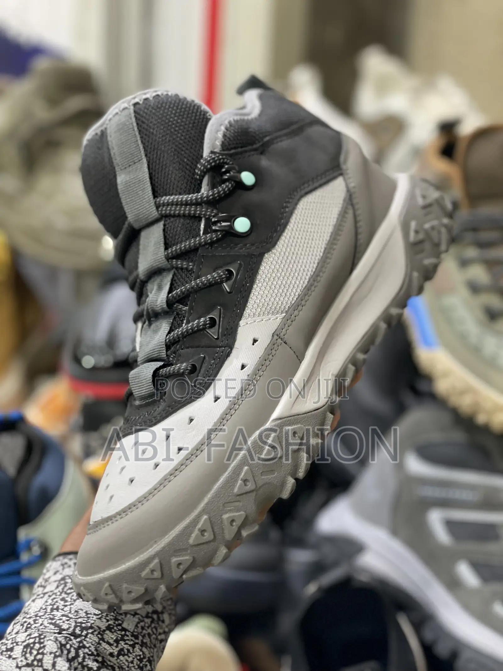 Grey Timberland Half Boots