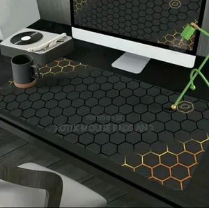Photo - Hexagon Pattern Cool Gaming Mouse Pad - Desk Mat