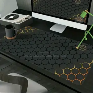 Hexagon Pattern Cool Gaming Mouse Pad - Desk Mat