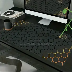 Hexagon Pattern Cool Gaming Mouse Pad - Desk Mat