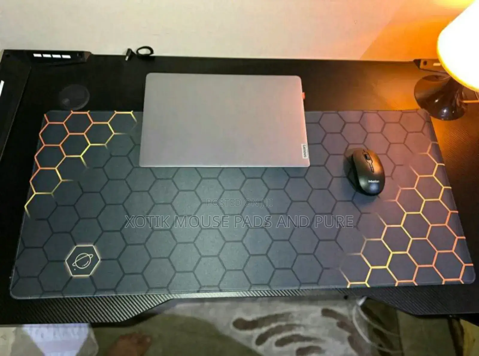 Hexagon Pattern Cool Gaming Mouse Pad - Desk Mat