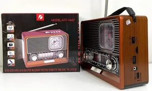 Photo - Portable Radio With Bluetooth Speaker Led Flashlight