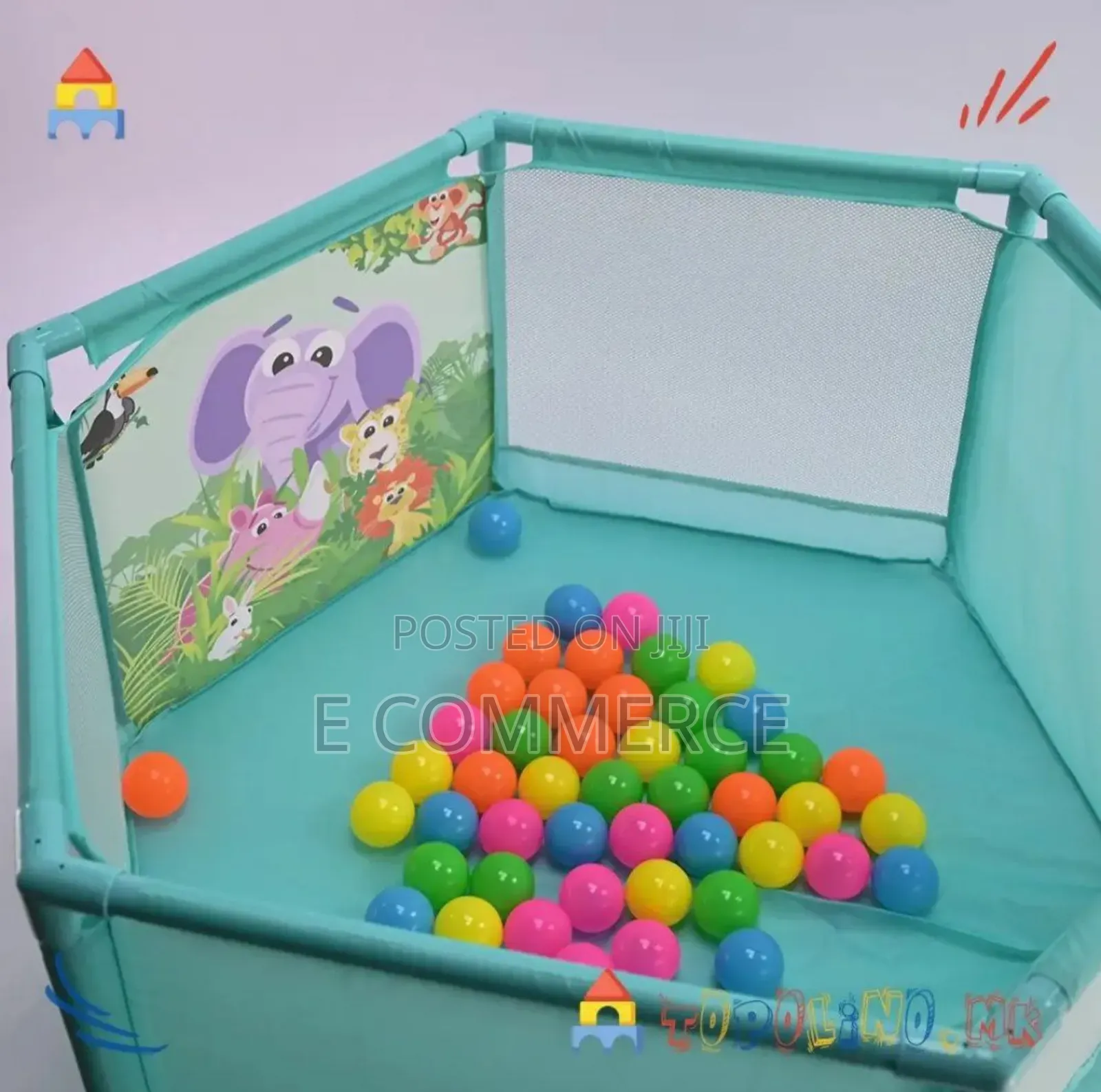 6 Sided Baby Playpen