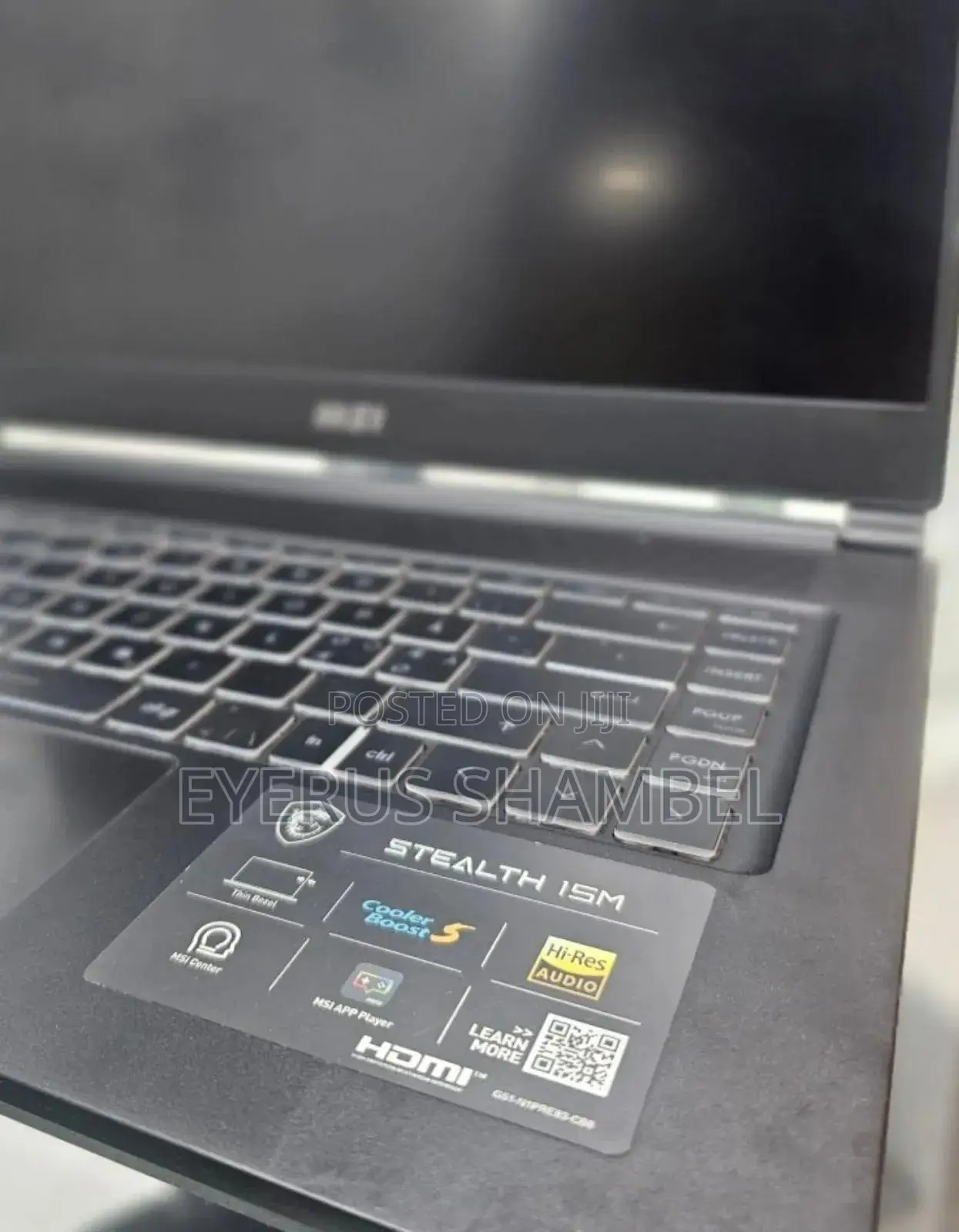 New Laptop MSI Stealth GS77 16GB Intel Core i7 SSD 1T