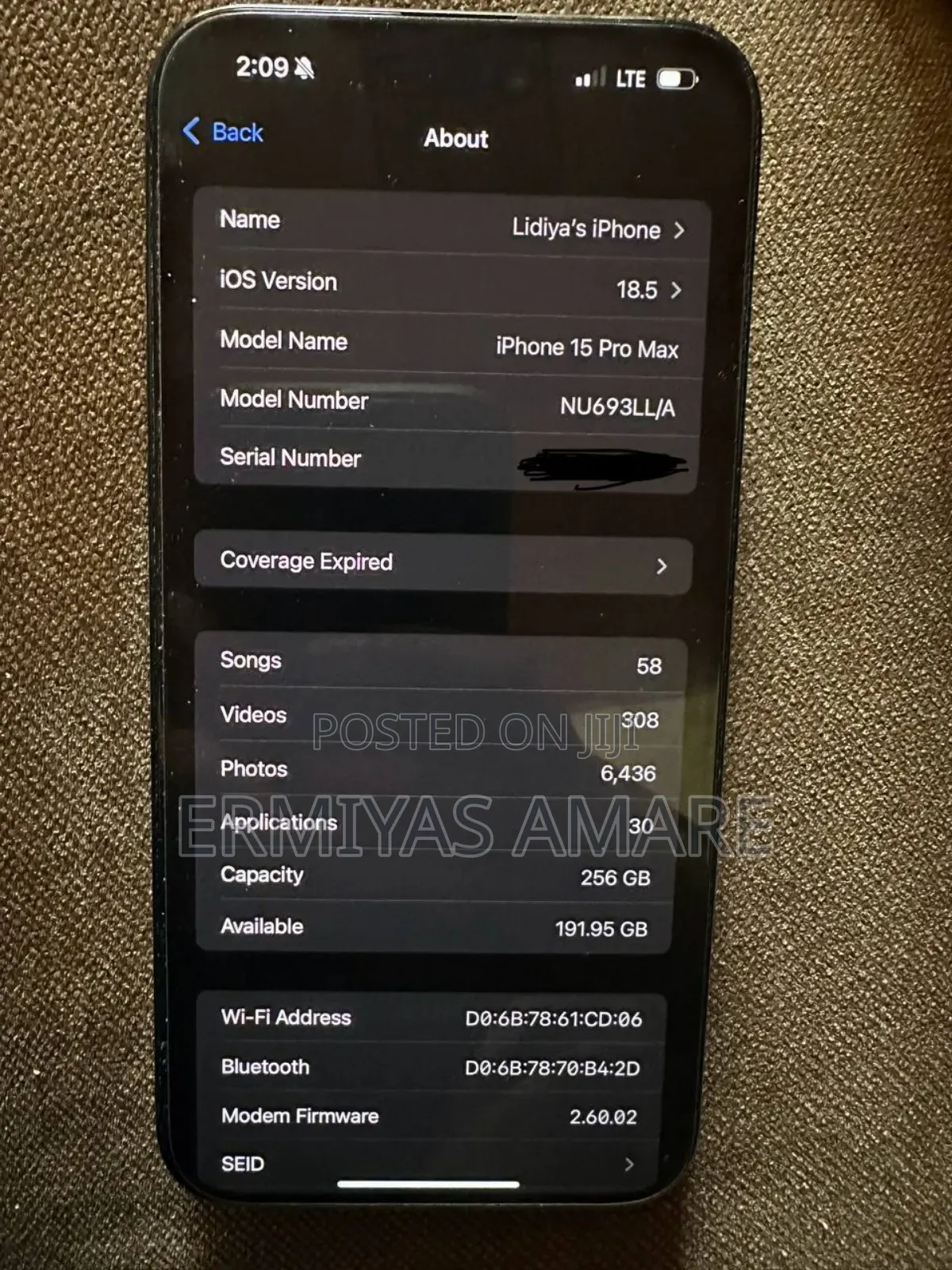 Apple iPhone 15 Pro Max 256 GB Gray
