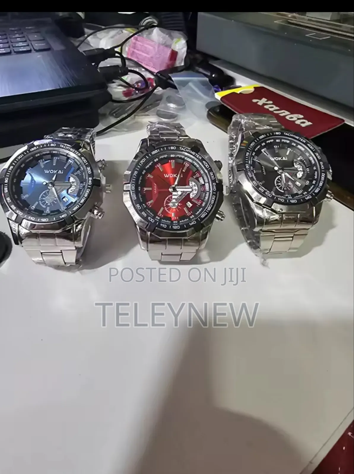 Wokai Men's Stainless Steel Sports Watch