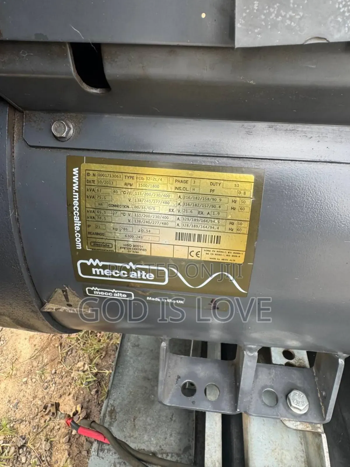 Engine Perkins Power 63kva