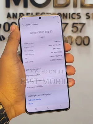 Samsung Galaxy S20 Ultra 5G 128 GB Black