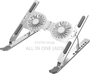 Foldable Laptop Stand With Dual Cooling Fans