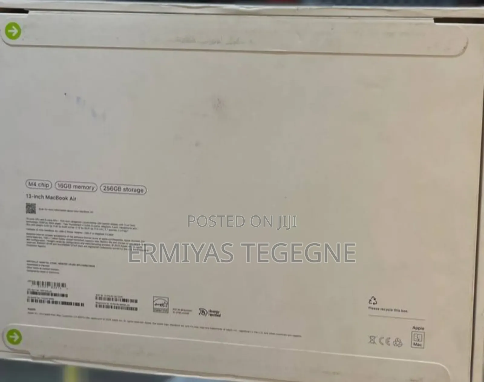 New Laptop Apple MacBook 16GB Intel Core i7 SSD 256GB