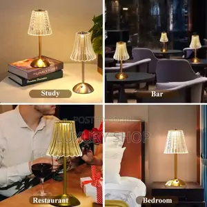 Rechargeable Crystal Table Lamp