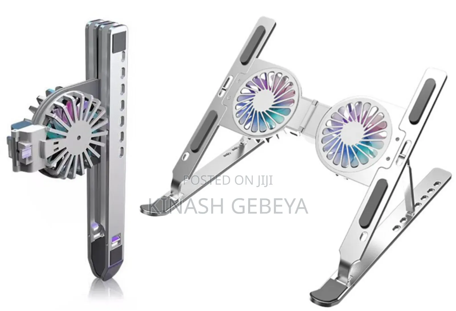 Foldable Laptop Stand With Dual Cooling Fan